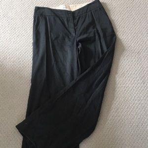 Armani black on black classic pant/fab details